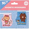 Закладки для книг Yes магнітні Line Friends Brown and Choco, 2шт (708106)