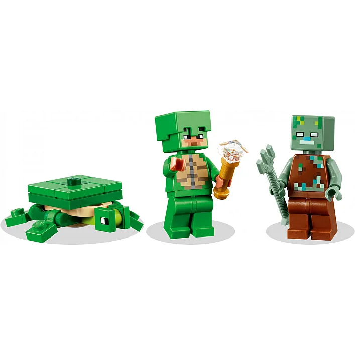 Конструктор LEGO Minecraft Пляжный дом в форме черепахи 234 деталей (21254)