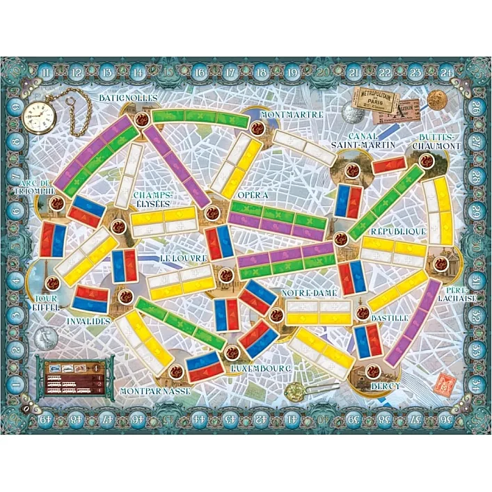 Настольная игра Lord of Boards Билет на поезд: Париж (Ticket To Ride: Paris) украинский (LOB2340UA/LFCACD355)