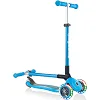 Самокат Globber Primo Foldable Lights Led голубой (432-101-2)