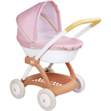 Коляска для кукол Smoby Baby Nurse Терракотовая пудра, люлька с корзиной, 18 мес + (7600254124)