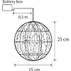 Прикраса декоративна Luca Lighting Куля Срібна D25 см 30 led (8718861660951)