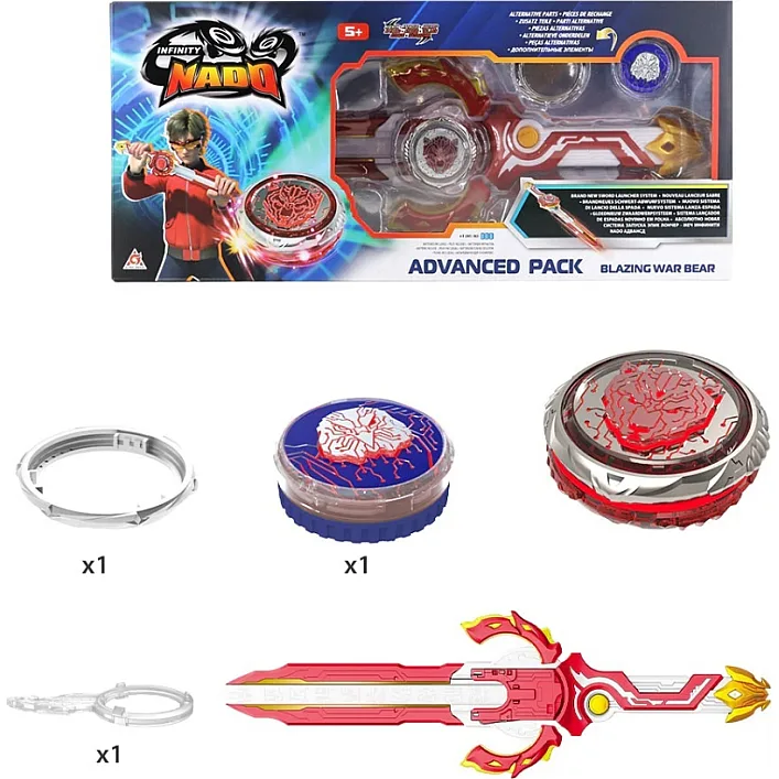 Волчок Infinity Nado VI серия Advanced Pack Blazing War Bear Горящий Боевой Медведь (EU654132)