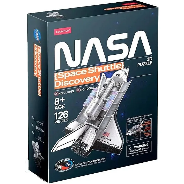 Пазл Cubic Fun 3D NASA Космічний шатл Діскавері (DS1057h)