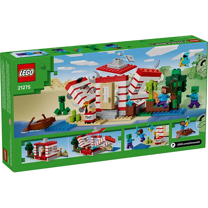 Конструктор LEGO Minecraft Будинок із вибухівки в джунглях (21275)
