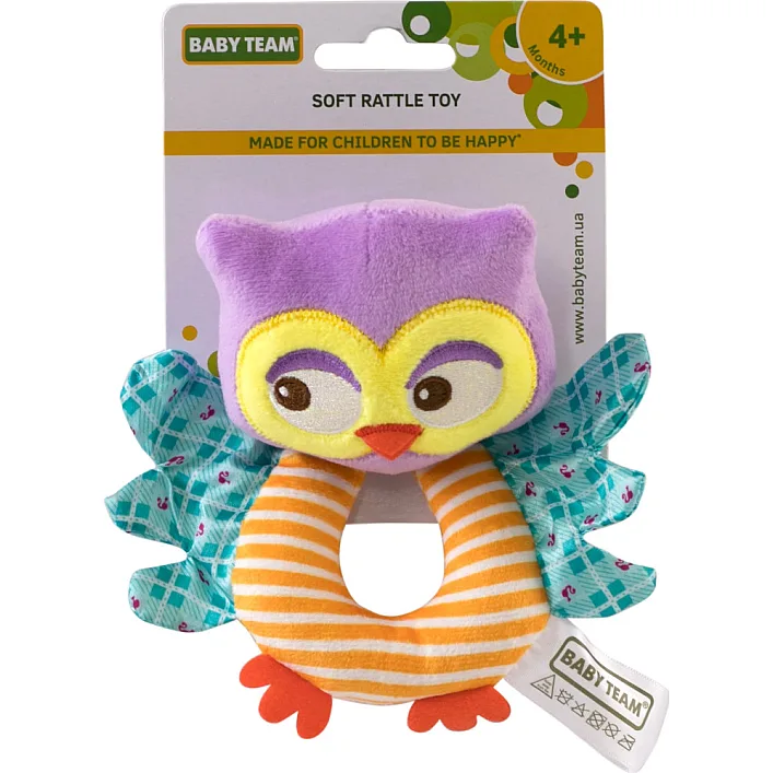 Брязкальце Baby Team м'яке Сова (8501_Сова)