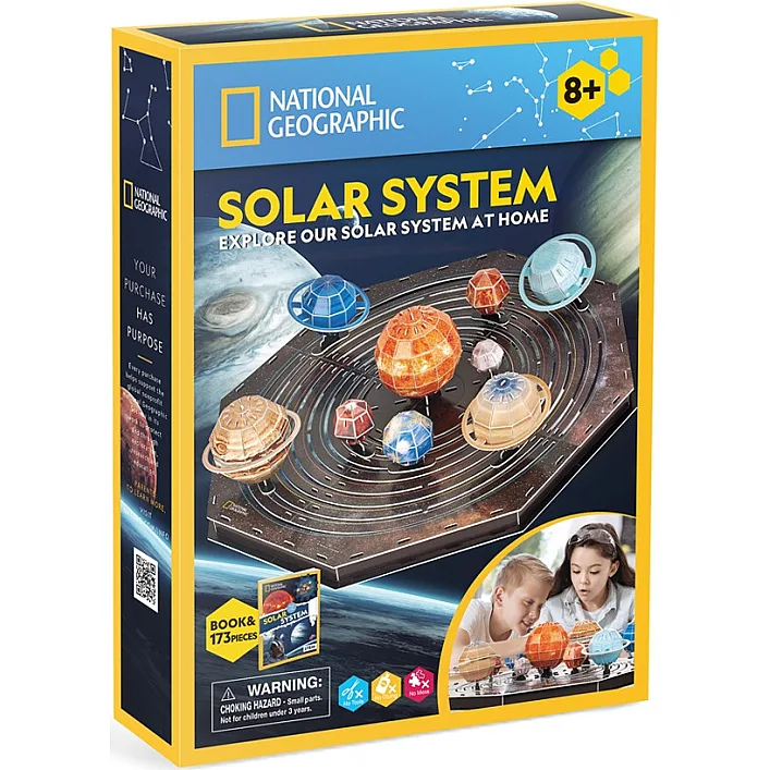 Пазл Cubic Fun Тривимірна головоломка-конструктор Stem Сонячна система (DS1087h)