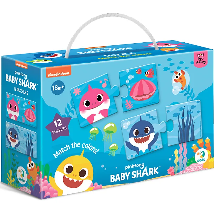 Пазл DoDo Дуо Baby Shark. З'єднай кольори (200586)