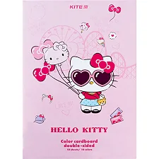 Цветной картон Kite А4 двухсторонний Hello Kitty 10 листов (HK24-255)