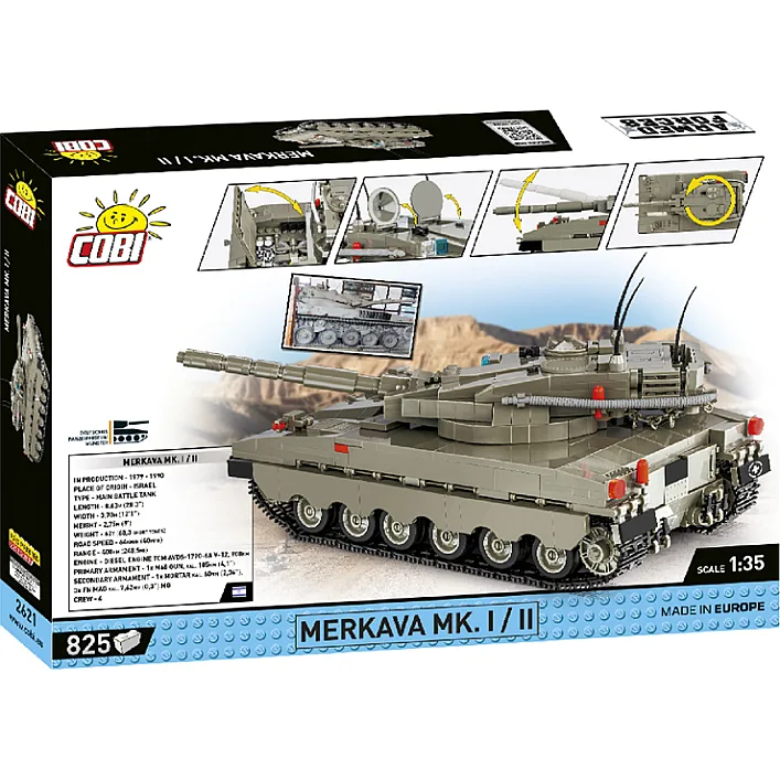 Конструктор Cobi Танк Меркава Mk 1, 825 деталей (COBI-2621)