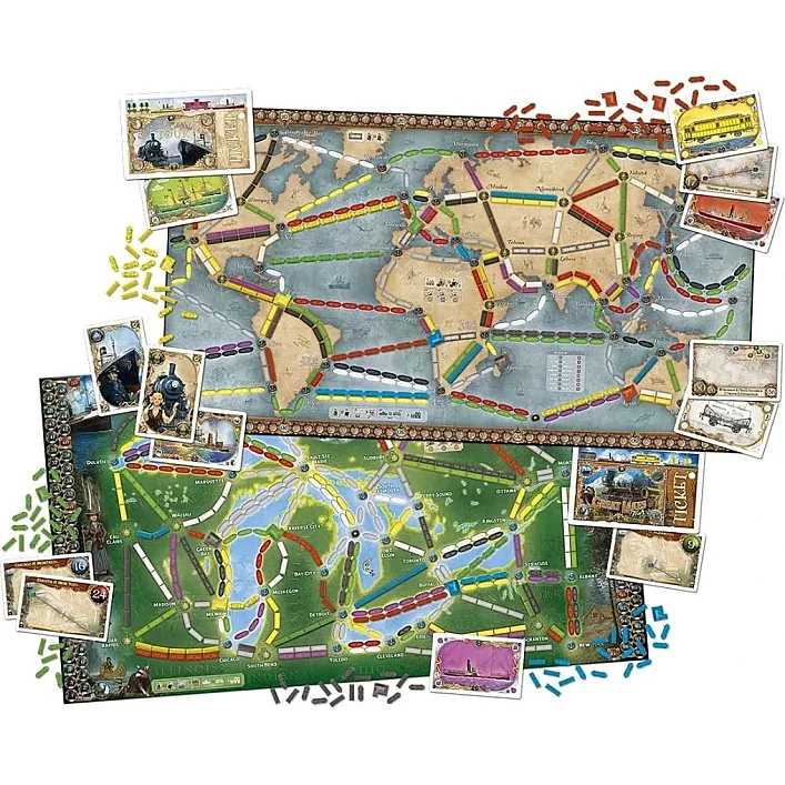 Настільна гра Lord of Boards Квиток на поїзд: Рейки та вітрила (Ticket to Ride: Rails & Sails) українська (LOB2333UA)