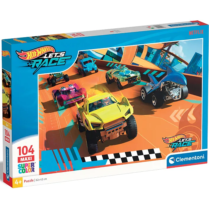 Пазл Clementoni Hot Wheels серія MAXI, 104 елементи (25762)