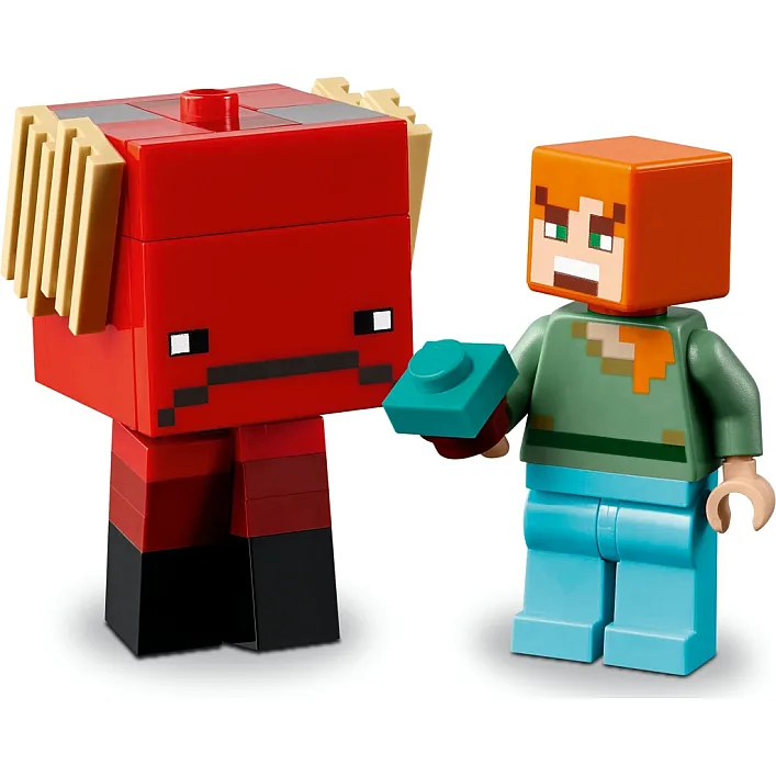 Конструктор LEGO Minecraft Битва с лавой в Незере (21266)