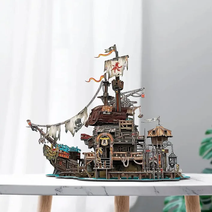 Пазл Cubic Fun 3D Пиратский корабль Тортуга (T4039h)