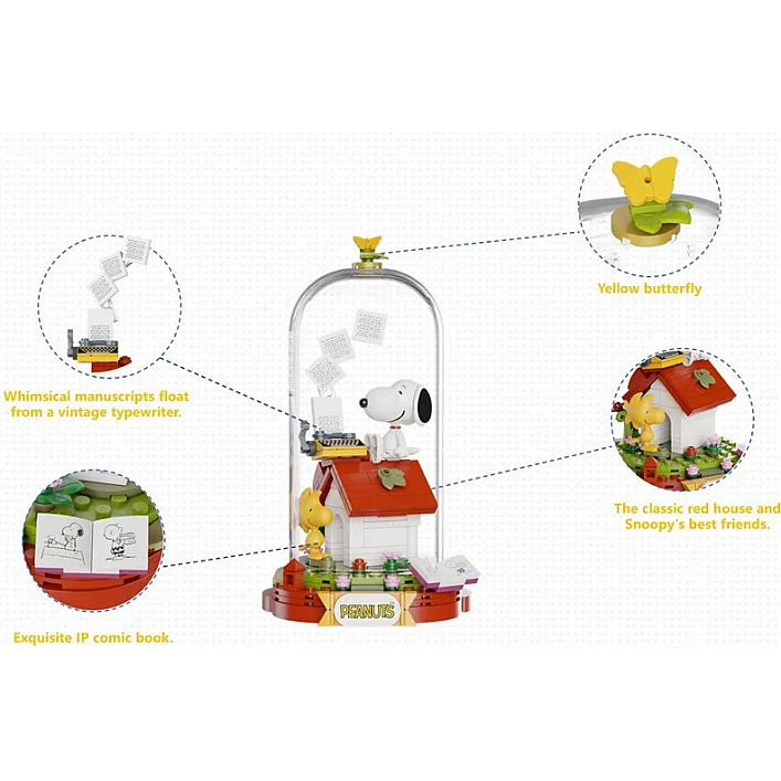 Конструктор Pantasy Snoopy - Красный дом мечты (86903)