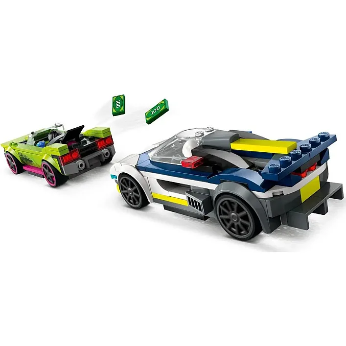 Конструктор LEGO City Преследование маслкара на полицейском автомобиле 213 деталей (60415)
