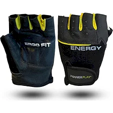 Перчатки для фитнеса PowerPlay 9058 Energy чорно-жовті M (PP_9058_M_Energy)