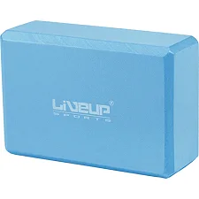 Блок для йоги LiveUp EVA Brick Уні 22,9 x 15,2 x 7,6см Синій (LS3233A-b)