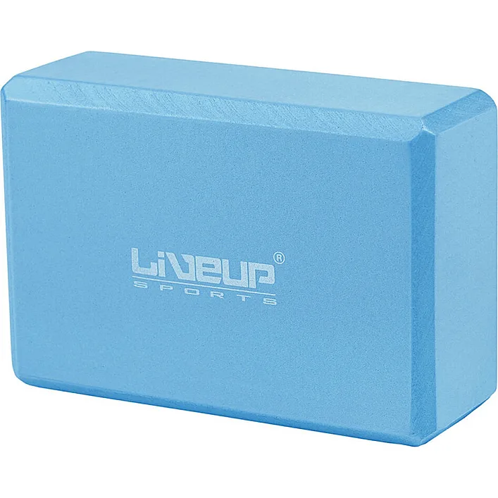 Блок для йоги LiveUp EVA Brick Уні 22,9 x 15,2 x 7,6см Синій (LS3233A-b)