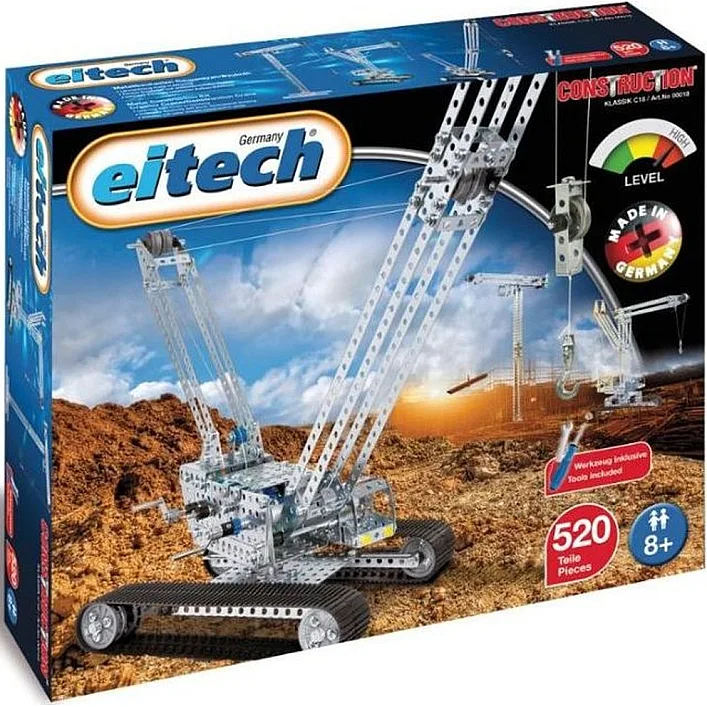 Конструктор Eitech Гусеничный строительный кран (С18)