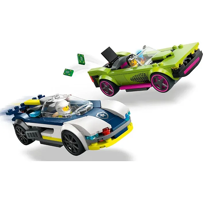 Конструктор LEGO City Преследование маслкара на полицейском автомобиле 213 деталей (60415)