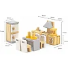 Ігровий набір Viga Toys Дерев'яні меблі для ляльок PolarB Кухня і їдальня (44038)