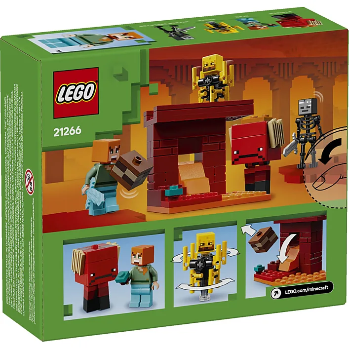 Конструктор LEGO Minecraft Битва с лавой в Незере (21266)