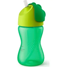 Поильник-непроливайка Philips AVENT с трубочкой 300 мл, 12 мес+ зеленый (SCF798/01)