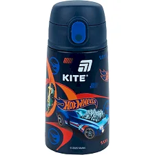 Поильник-непроливайка Kite Hot Wheels термос з трубочкою 400 мл (HW25-1261)
