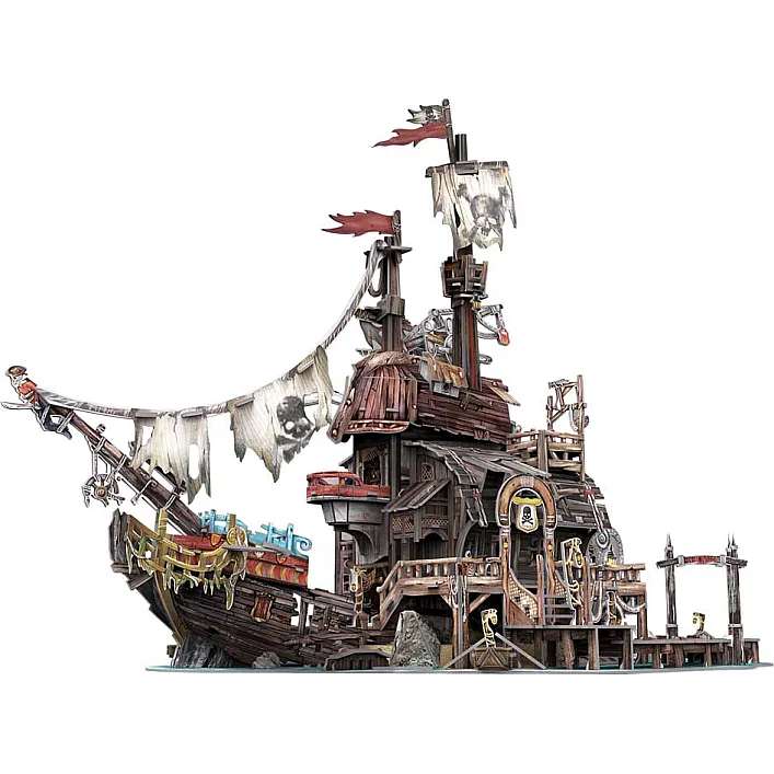 Пазл Cubic Fun 3D Пиратский корабль Тортуга (T4039h)