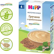Детская каша HiPP молочная гречневая с пребиотиками, 250 г (9062300140122)