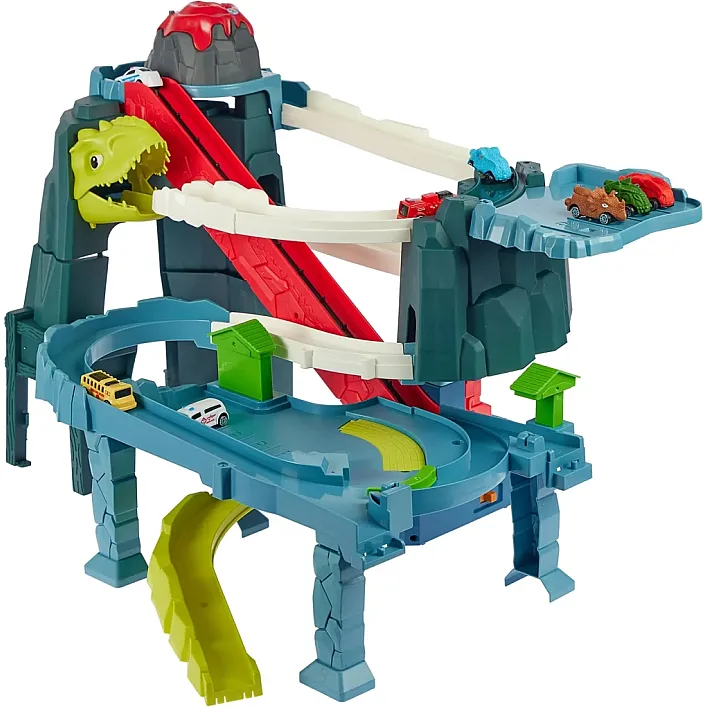 Игровой набор ZIPP Toys Dino автотрек-вулкан электрический, 8 машинок (5505A)