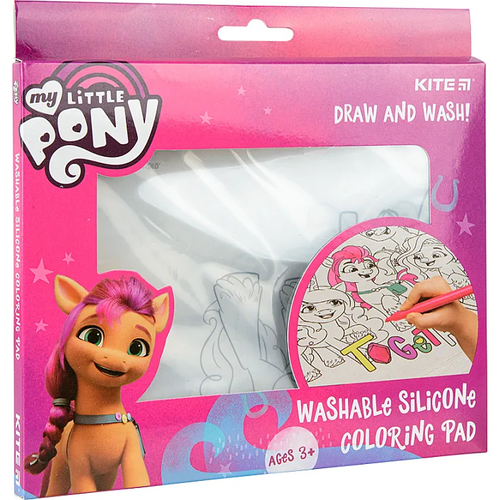 Підкладка настільна Kite силіконова розмальовка My Little Pony, 30х40см (LP22-424)