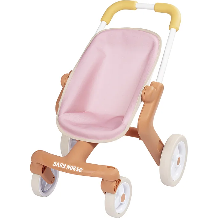 Коляска для ляльок Smoby Baby Nurse Теракотова пудра. Прогулянка, з поворотними колесами, 18 міс + (7600251224)