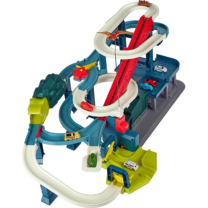 Игровой набор ZIPP Toys Dino автотрек-городская развязка электрический, 8 машинок (6603A)
