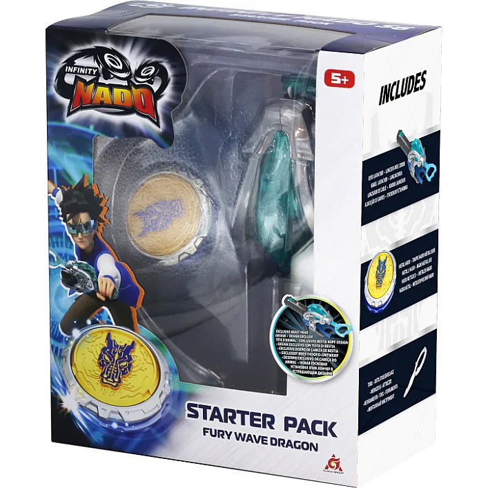 Волчок Infinity Nado I серия Starter Pack Fury Wave Dragon Лютый Дракон (EU654111)