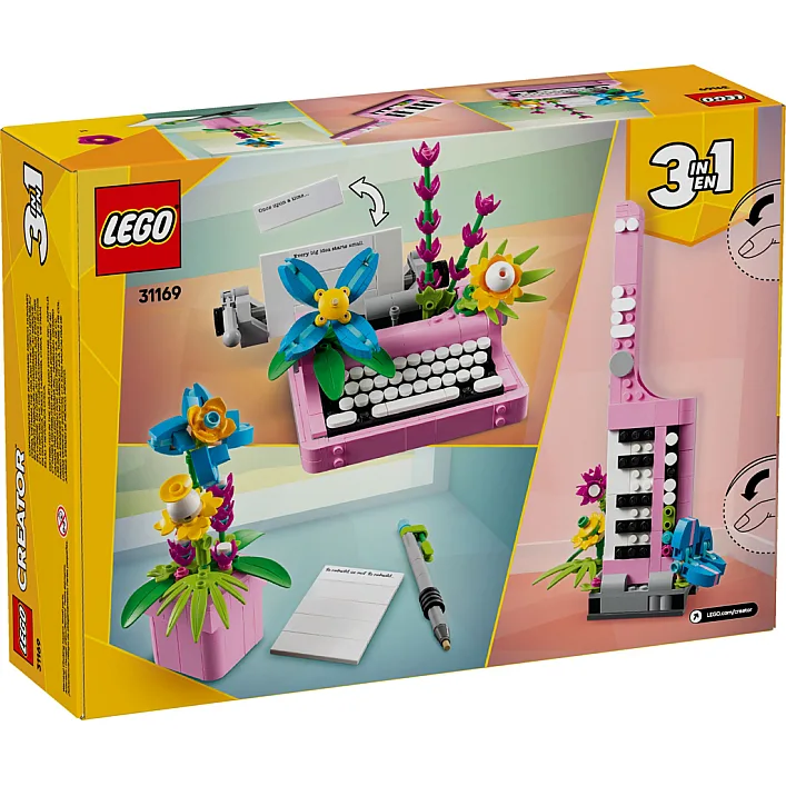Конструктор LEGO Creator Печатная машинка с цветами (31169)