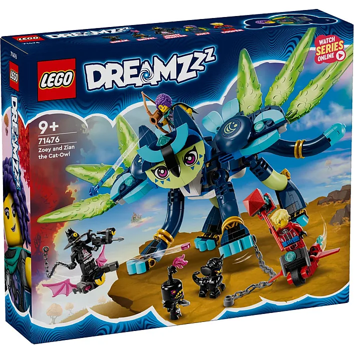 Конструктор LEGO DREAMZzz Зоуі й котосова Зіан 437 деталей (71476)