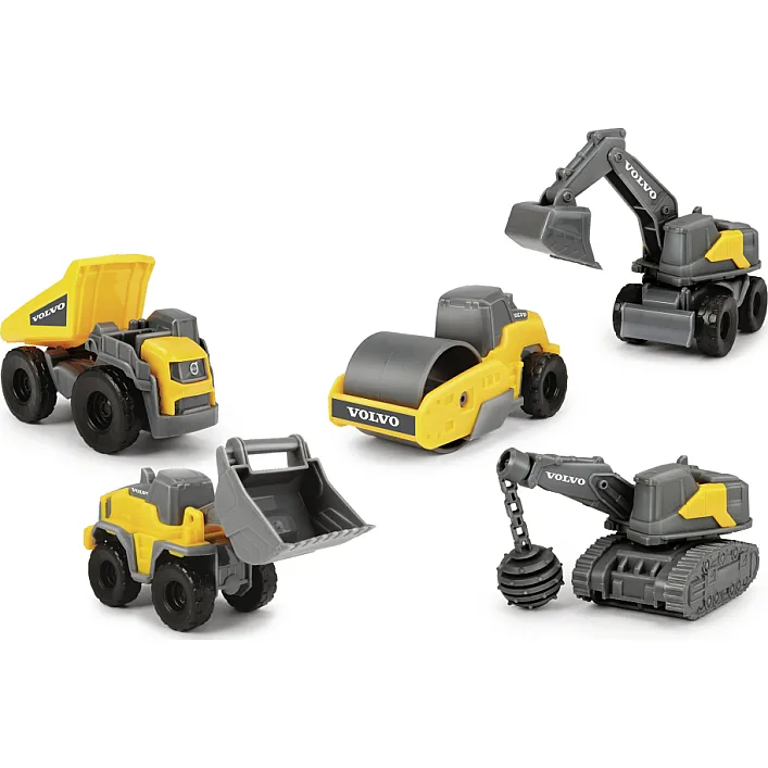 Спецтехніка Dickie Toys Вольво. Мікроробітники, 5 машин (3722008)