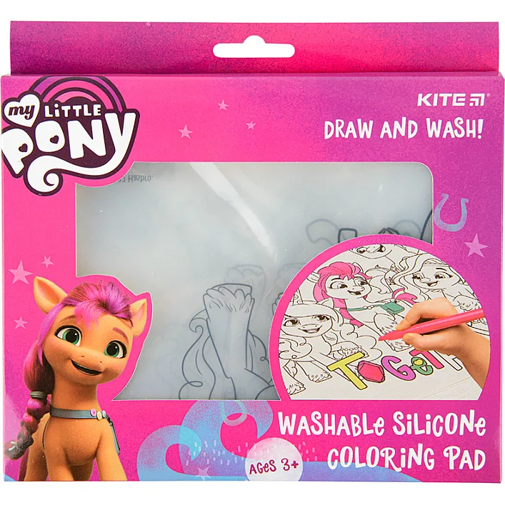 Підкладка настільна Kite силіконова розмальовка My Little Pony, 30х40см (LP22-424)
