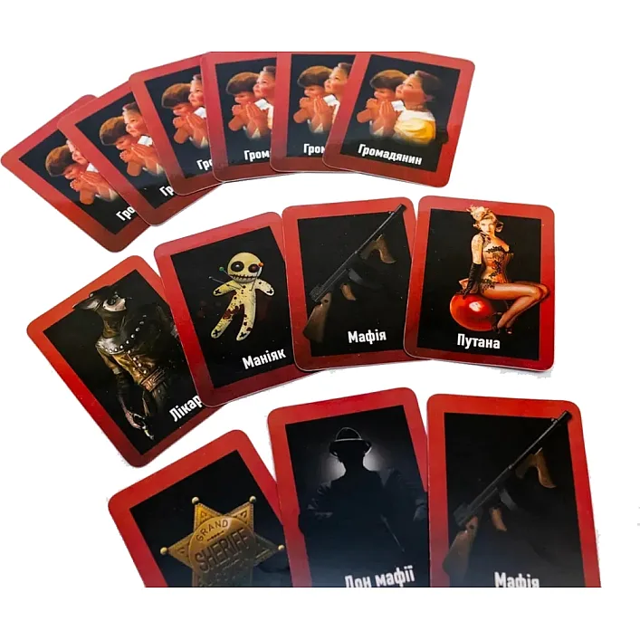 Настільна гра Fun Games Shop Мафія пластикова (укр.) (58263)