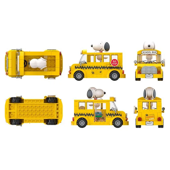 Конструктор Pantasy Snoopy - Школьный автобус (86906)