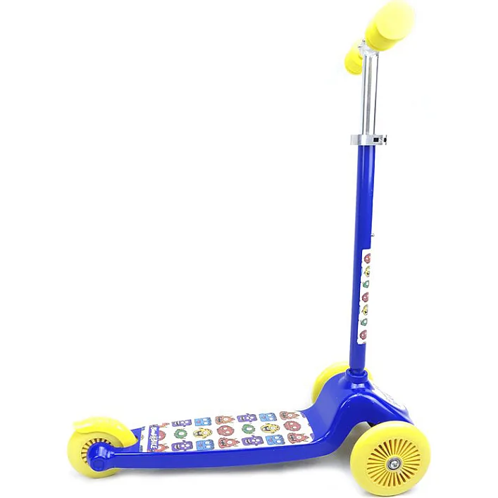 Самокат Bimbo Bike Monsters 12` с регулировкой высоты Сине-желтый (75803-IS)