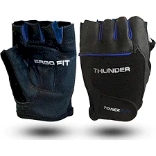 Перчатки для фитнеса PowerPlay 9058 Thunder чорно-сині M (PP_9058_M_Thunder)