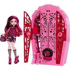 Кукла Monster High Набор-сюрприз Ужас-секреты Дракулоры серии Цвет и тьма (HYT72)