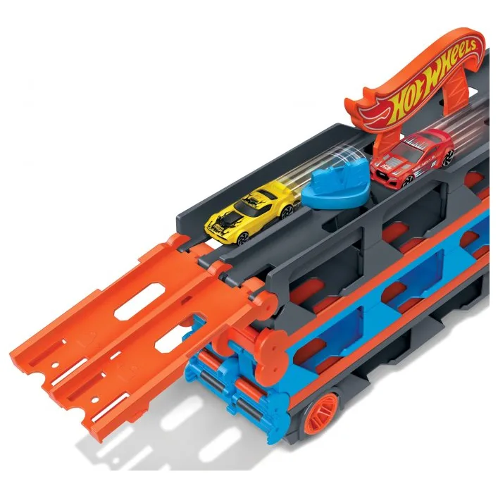 Ігровий набір Hot Wheels Вантажівка-транспортер "Суперперегони" (GVG37)