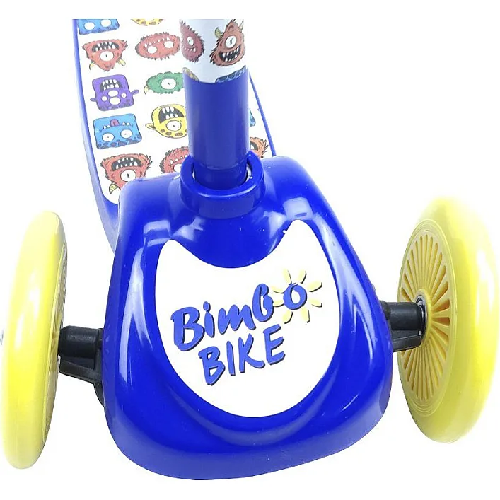 Самокат Bimbo Bike Monsters 12` с регулировкой высоты Сине-желтый (75803-IS)