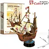 Пазл Cubic Fun Трехмерная головоломка-конструктор Санта Мария (T4031h)