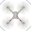 Радіокерована іграшка Syma Квадрокоптер с 2,4 Ггц управлением (X15A White)