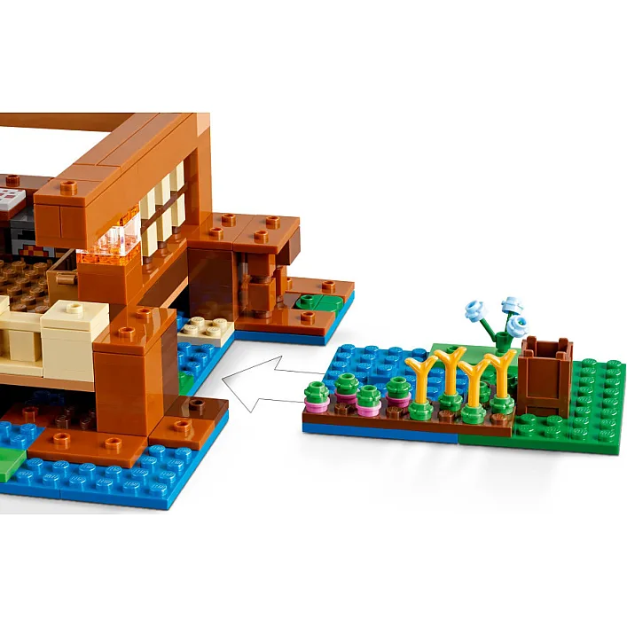Конструктор LEGO Minecraft Дом в форме лягушки 400 деталей (21256)